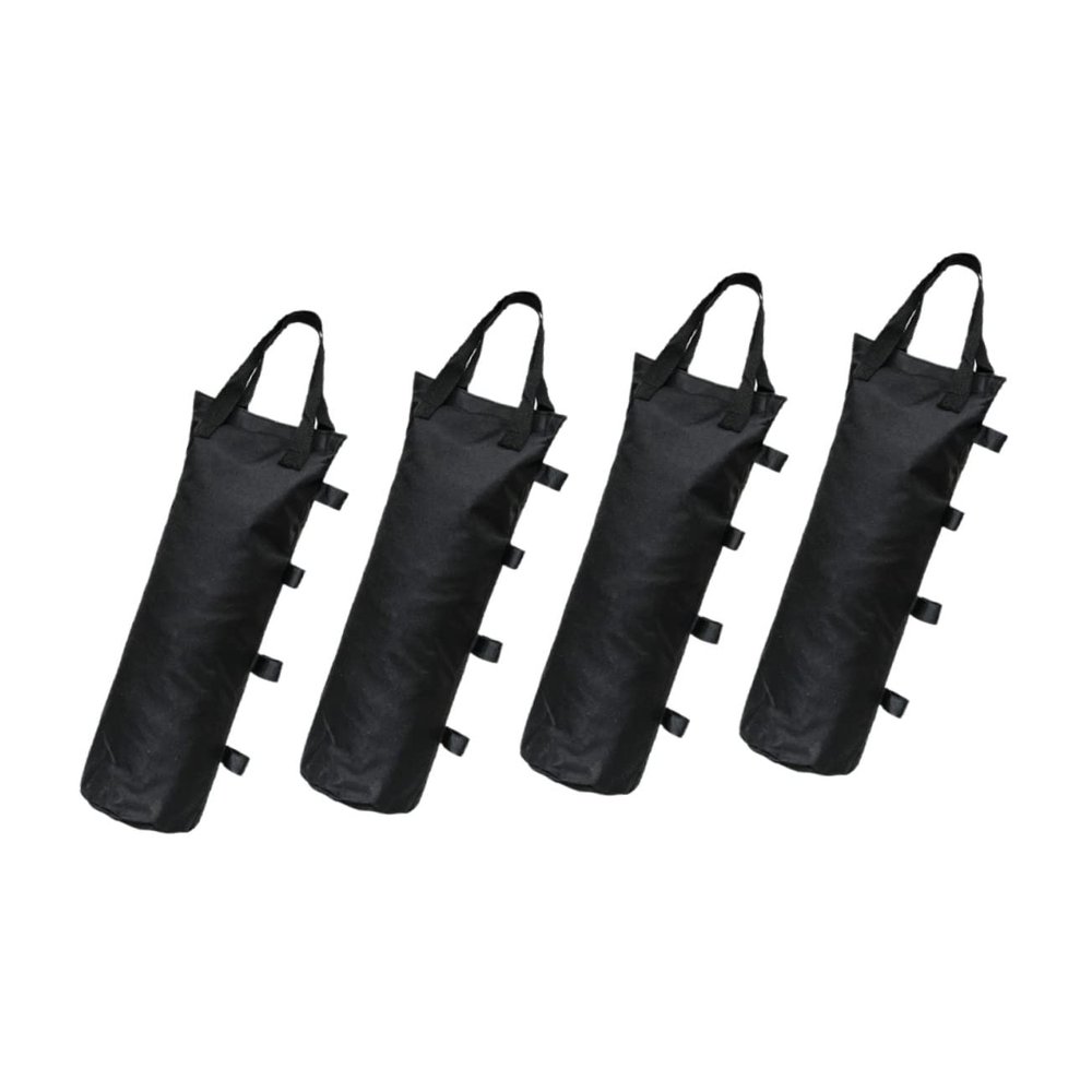 TOYANDONA 4-Pack Sandbags, 600D Oxford Fabric, for Securing Awnings and Gazebos, Black