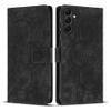 Samsung Galaxy A15 Flip Wallet Case, Mandala Pattern PU Leather Cover with Card Slots, Stand, Magnetic Closure, Black view 1