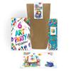 Junaversum 12 Invitations for a 6th Birthday, Creative Art DIY Painting Party for Kids, incl. Envelopes, Bags, Stickers & Bookmarks view 1