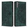 Flip Wallet Case Compatible with Samsung Galaxy S23 Plus, Green Mandala Pattern view 1
