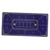 Blue Portable Foldable Poker Mat view 1