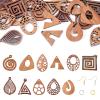 Spritewelry Wooden Earring Making Kit with 22 Geometric Charms view 1