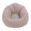 ANKROYU Inflatable Lounge Chair, Portable PVC Flocked Chair, Gray, 75 x 75 x 45 cm view 1