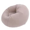 ANKROYU Inflatable Lounge Chair, Portable PVC Flocked Chair, Gray, 75 x 75 x 45 cm view 3