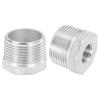 QUARKZMAN 1 in. Male NPT to 3/8 in. Female NPT 304 Stainless Steel Reducing Hex Bushing view 1