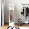 HOMCOM Full-Length Mirror, Wall-Mounted Mirror, 154 x 37 cm, White view 2
