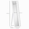 HOMCOM Full-Length Mirror, Wall-Mounted Mirror, 154 x 37 cm, White view 3