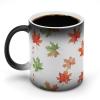 Porcelain Coffee Mug, Color-Changing Mug for Men and Women, 325 ml, Floating Leaves Design view 1