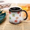 Porcelain Coffee Mug, Color-Changing Mug for Men and Women, 325 ml, Floating Leaves Design view 3