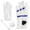 LSNNMU 2PCS Men's All-Weather Golf Gloves, Left Hand, Microfiber, Breathable, Non-Slip, FR Golf (26) view 3