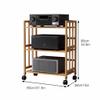 Generic AV Media Cabinet Stand, Brown, 80 x 38 x view 2