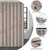 Homxi Shower Curtain 80 x 200 cm, Mildew-Resistant, Light Gray/Khaki view 3
