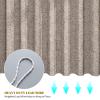 Homxi Shower Curtain 80 x 200 cm, Mildew-Resistant, Light Gray/Khaki view 4