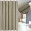 Fabric Shower Curtain, Waterproof, Mildew-Resistant, Beige, 100 x 200 cm view 1