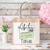 LIEBTASTISCH Personalized Jute Tote Bag – Graduation 2026, with Name, Size L (42 x 33 x 19 cm) view 2