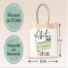 LIEBTASTISCH Personalized Jute Tote Bag – Graduation 2026, with Name, Size L (42 x 33 x 19 cm) view 4
