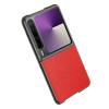FDUJINH Genuine Leather Case for Huawei Pura X, Red view 1