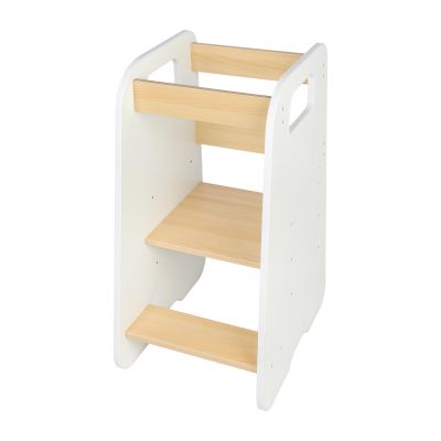 Children’s Learning Tower, Height-Adjustable Wooden Step Stool, 80 x 50 x 40 cm
