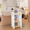 Children’s Learning Tower, Height-Adjustable Wooden Step Stool, 80 x 50 x 40 cm view 2
