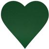 Btic GmbH Dark Green Felt Heart, 3–60 cm Height x Width, for Crafts and Decorating view 1