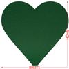 Btic GmbH Dark Green Felt Heart, 3–60 cm Height x Width, for Crafts and Decorating view 3