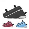 PPQIRU Bicycle Frame Bag, Large-Capacity Triangle Storage Bag, Waterproof, Red view 2