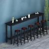 Tall Bistro Bar Table for Kitchen, Black view 1