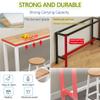 Tall Bistro Bar Table for Kitchen, Black view 2