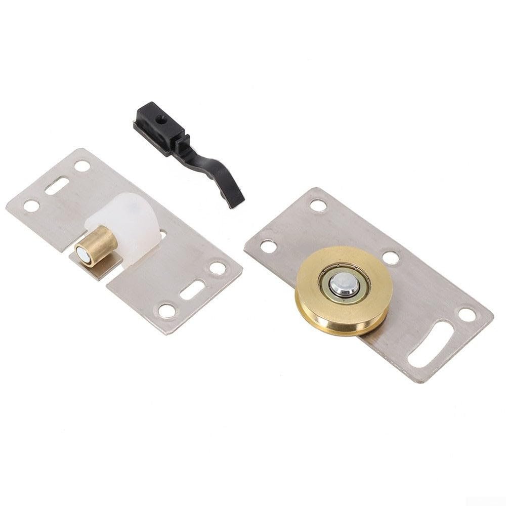 Silent Stainless Steel Sliding Door Pulley Set for Wardrobes with Self-Cleaning Function