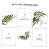 Embroidered Leaf Patches for Jackets, 2-Piece, Green view 2