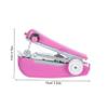 Uonlytech Portable Mini Sewing Machine for Beginners, Manual Sewing Machine for Garment Repairs, Easy to Use, 2-Pack, Random Color view 2
