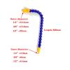 1-Piece Pneumatic Tube 1/4", 3/8", 1/2" BPS Male Thread Plastic Flexible Water/Oil/Coolant Hose for Lathe CNC Machine (Round-600MM, 3/8") view 2