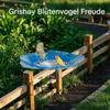 Outdoor Bird Bath with Feeding Bowl view 2