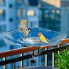 Outdoor Bird Bath with Feeding Bowl view 3