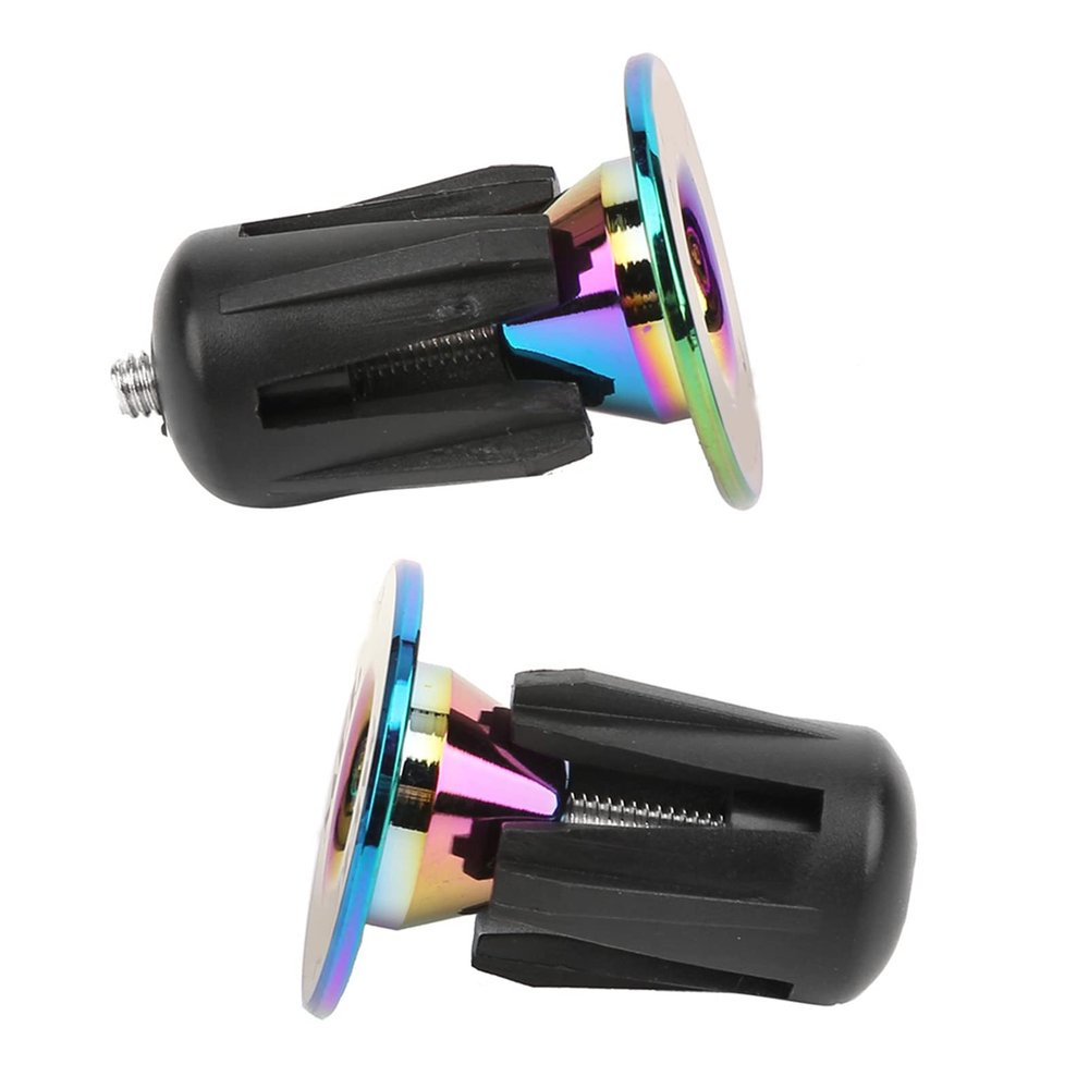 Electroplated Bicycle Handlebar End Plugs, 22–24 mm
