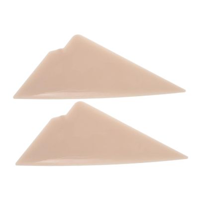 BUGUUYO 2-Piece Scraper Tool Set with Triangular Tips, Soft, White
