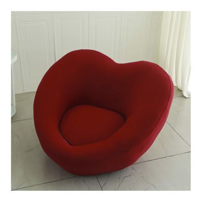 Printed Heart-Shaped Stretch Sofa Cover for 1-Seater Sofas