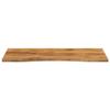 Curved Solid Rough Mango Wood Desktop, 110 x 50 x 2.5 cm view 3