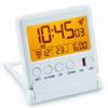 Atlanta Radio-Controlled Digital Travel Alarm Clock with LCD, Light, Snooze & Temperature - 1805/0 White view 1