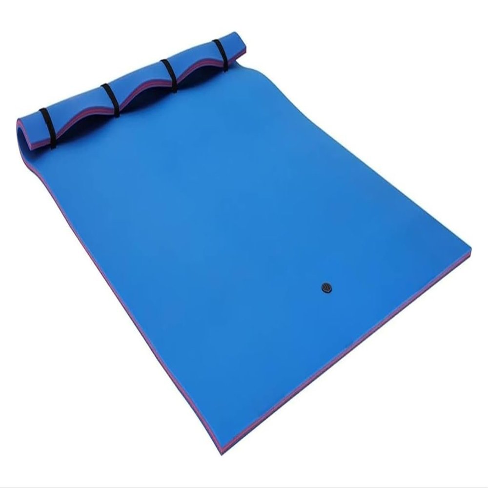 JIURUOZ Premium Floating Water Mat, Blue, 180 x 150 x 3.3 cm