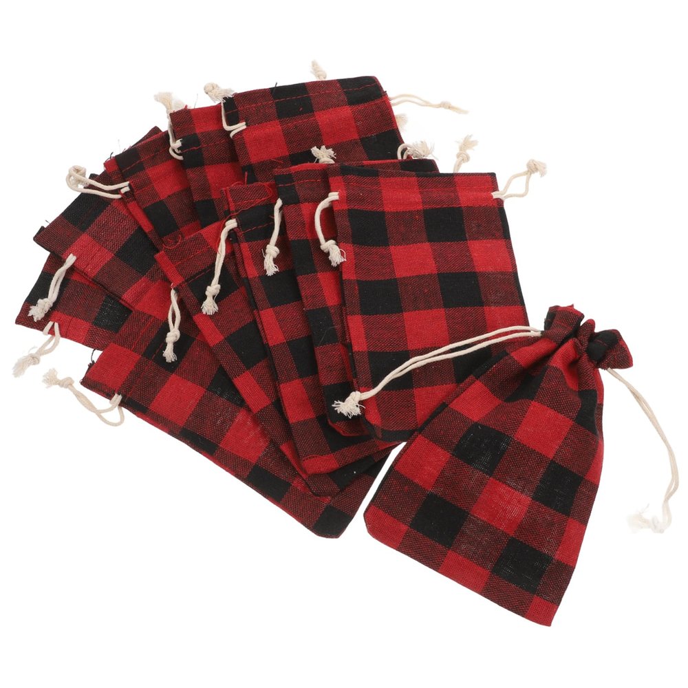 WRITWAA 12-Piece Organza Drawstring Bags for Candy and Small Gifts