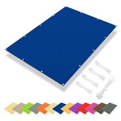 IOAOI Waterproof Sun Shade Sail, 2 x 2 m, 95% UV Block, Royal Blue