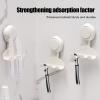 Suction Cup Hooks, Shower Razor Holder for Wall, Removable and Waterproof view 3