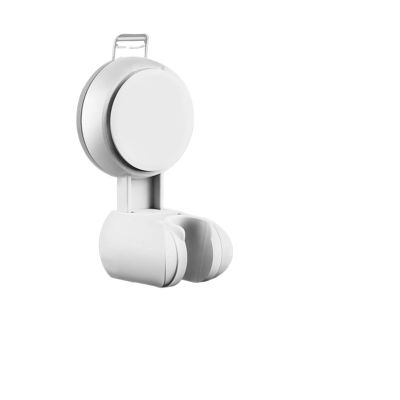 ZHGUIMING Shower Holder, Suction Cup Mount, 360° Adjustable Shower Rod Head Holder, White