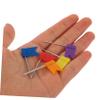 100 Colorful Plastic Flag Push Pins for Maps and Bulletin Boards view 4