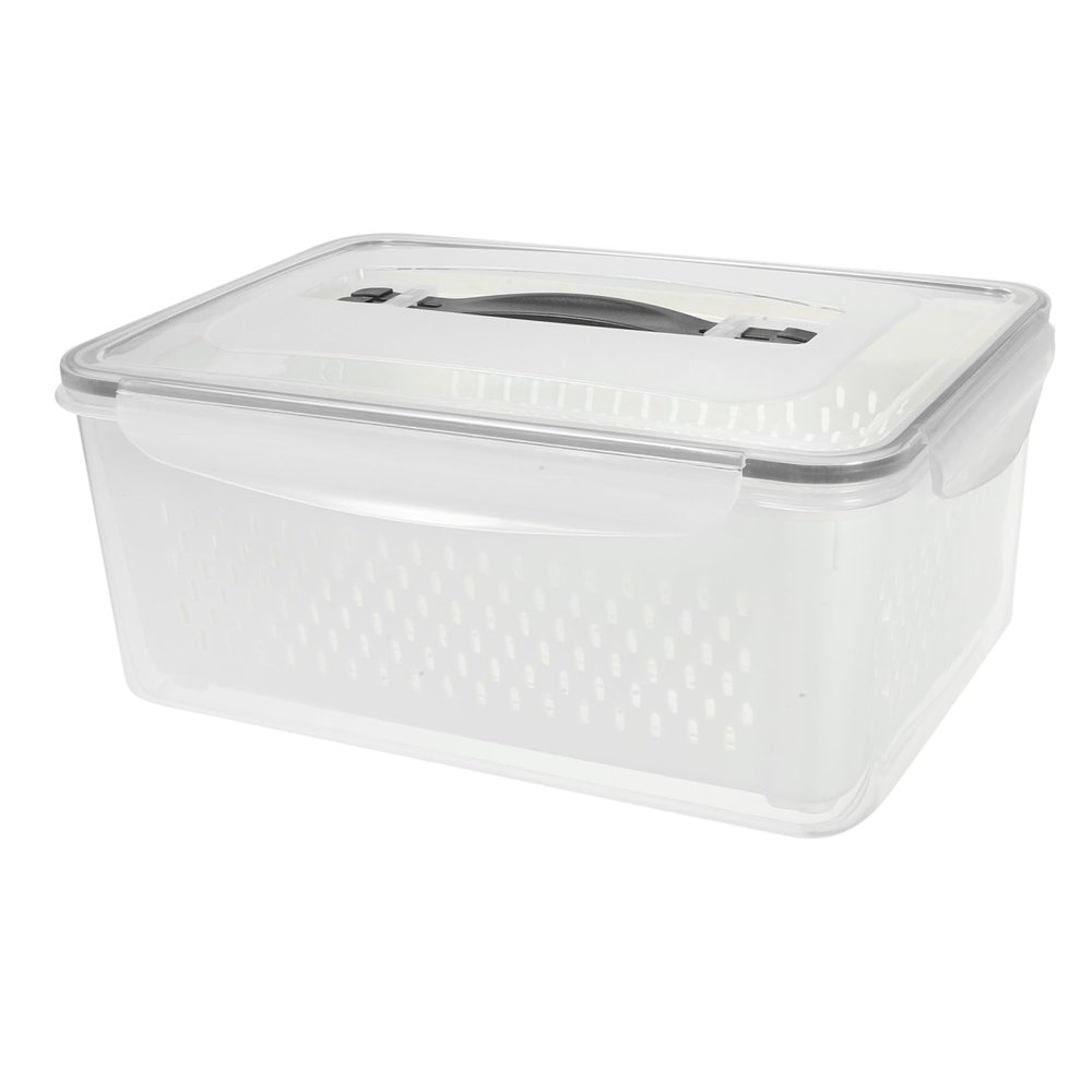 VALICLUD Refrigerator Fruit Container with Removable Drain Basket