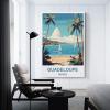 WGMDOEE Guadeloupe France Vintage Travel Poster, 20 x 30 cm, Canvas Wall Art view 3