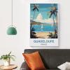 WGMDOEE Guadeloupe France Vintage Travel Poster, 20 x 30 cm, Canvas Wall Art view 4