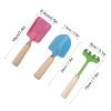 3-Piece Garden Tool Set, Outdoor Transplanting Kit, Bright Colors view 4