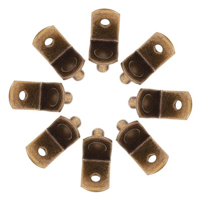 Retro Iron Shelf Brackets, L-Shaped, 100-Pack, for Cabinet Shelves